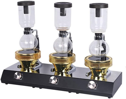 RUNAAJA 110V Halogen Beam Heater Infrared Heat Burner Syphon Coffee Heater Beam Heater for Coffee Syphon (Three Head)