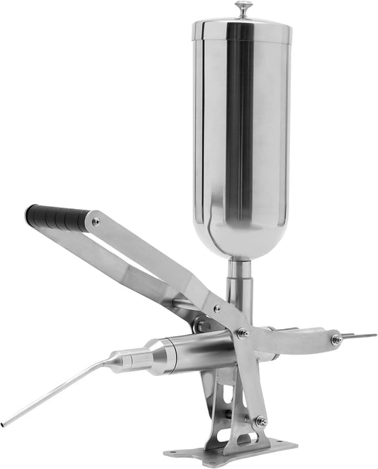 Spanish Churro Maker Machine, Commercial 5L Manual Churro Donut Filler Machine Stainless Steel Donuts Filler, Latin Fruit Machine for Restaurants, Cafeterias, Bakeries