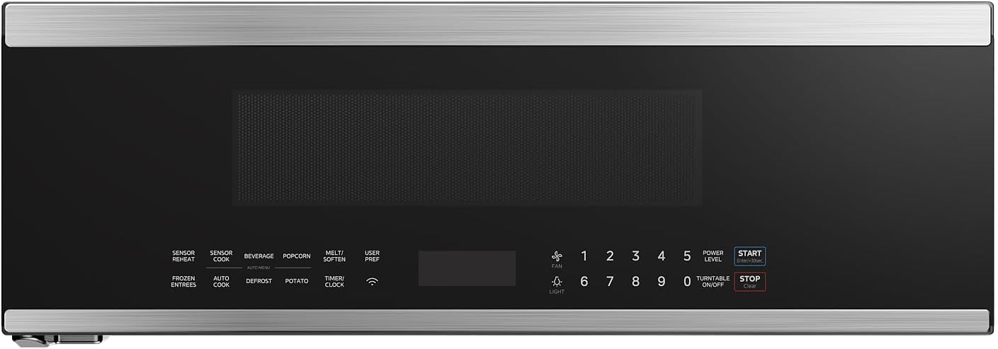 Midea MMO12S3ASTZ Over the Range Oven, 1.2 Cu.ft Slim, Stainless Steel Microwaves, 1000W Heating Power with 400CMF Vent Fan