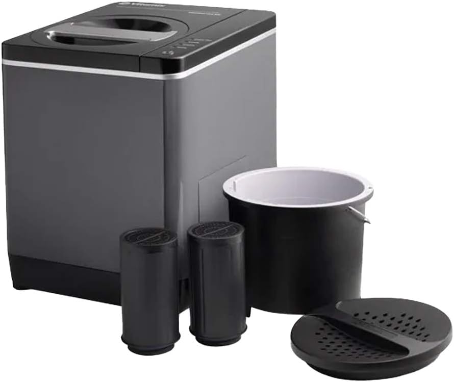 Vitamix FC-50 - Convenient Home Food Processor and Recycler - Kitchen Countertop Compost Bin Alternative - Electric Waste Disposer - Odorless Garbage Disposal - 2.5L Capacity