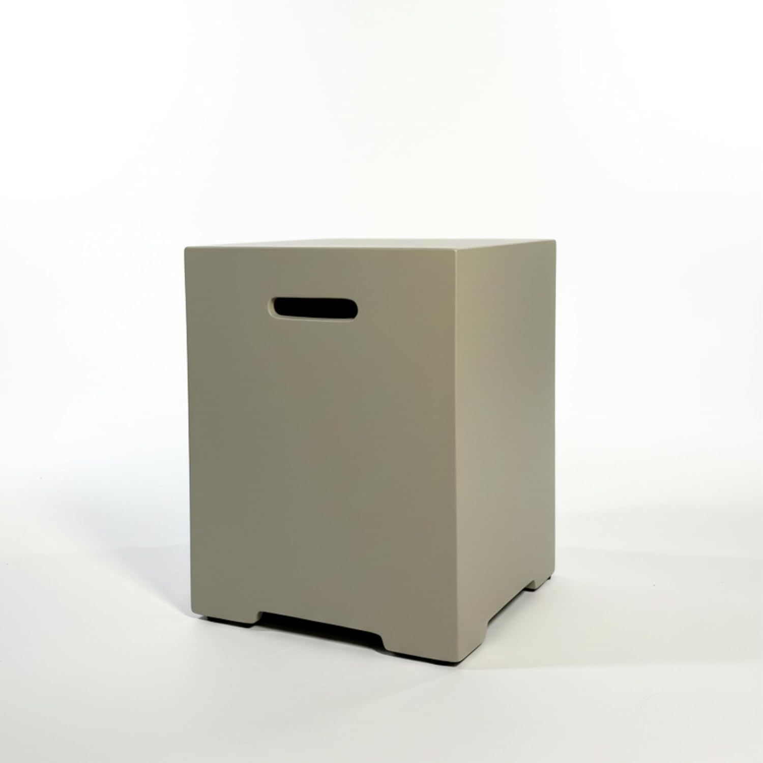 16 Inch Propane Tank Cover Concrete Design 20 LB Tank Hideaway Table For Gas Fire Pits And Patio Decor (Grey)