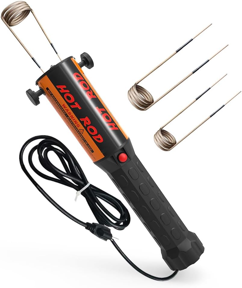 Solary Induction Heater Bolt Removal, 1100W 110V Magnetic Induction Heater Kit for Rusty Screw Removing, Nut Buster Tool with 3 Coil, HVAC Heaters & Accessories