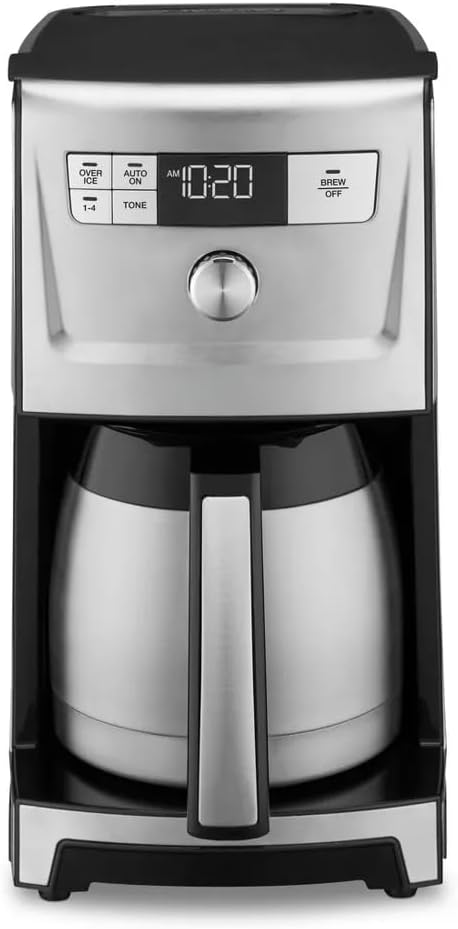 Cuisinartt PerfecTemp 12 Cup Programmable Thermal Coffeemaker with Extreme Brew, Front-Fill Reservoir, Charcoal Filter, Brew Pause, LCD Display & Insulated Carafe 24-Hour Programmability Auto Shut-Off