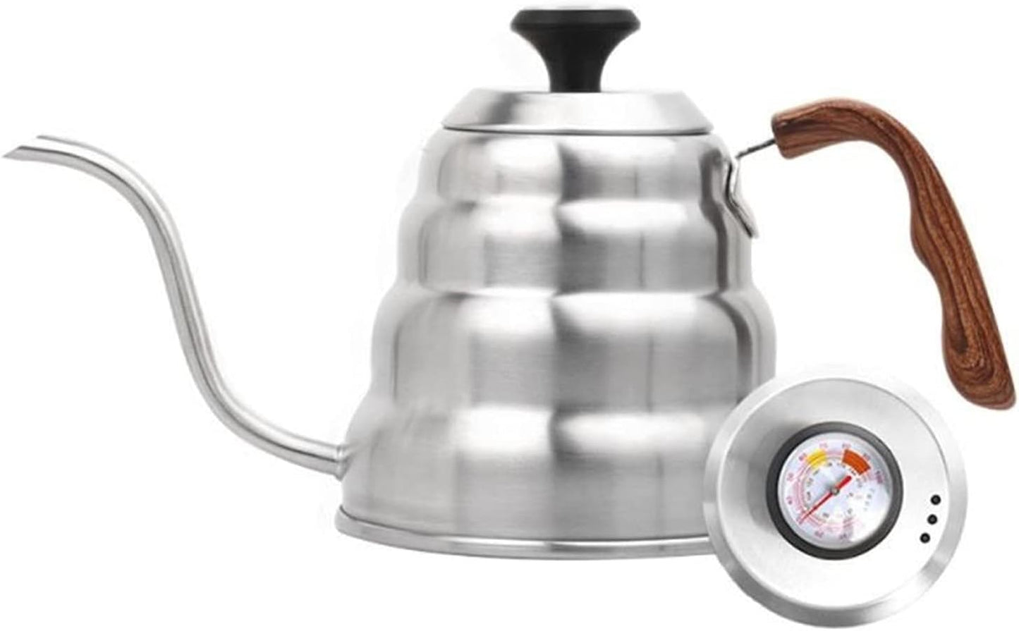 Coffee Maker 1L/1.2L Stainless Steel Coffee Drip Gooseneck Tea Pot Kettle Tea Maker Coffee Bottle Kettle Kitchen Accessories With Thermometer (Color : 06)
