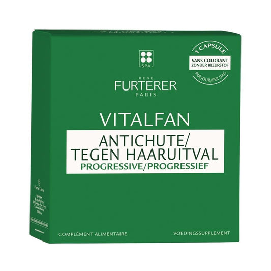 Rene Furterer VITALFAN Progressive Dietary Supplement - Hereditary & Hormonal , Plant-Based, Biotin, Drug Free, Dye Free 30 ct.