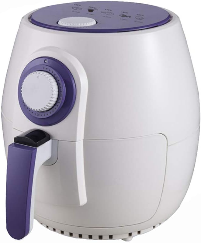 MLL Air Fryer Non Stick Detachable Fryer Easy to Clean with Temperature Control and 30 Minute Timer for Good Taste Crisp Healthy Foods White
