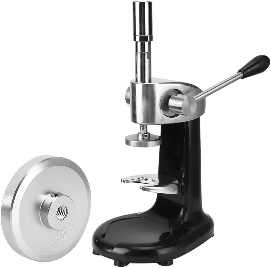 Coffee Tamper, Stainless Steel Manual Quantitative Coffee Tamper Powder Pressing Machine Espresso Tamper Coffee Bean Press with 2 Base, for Commercial and Home Use