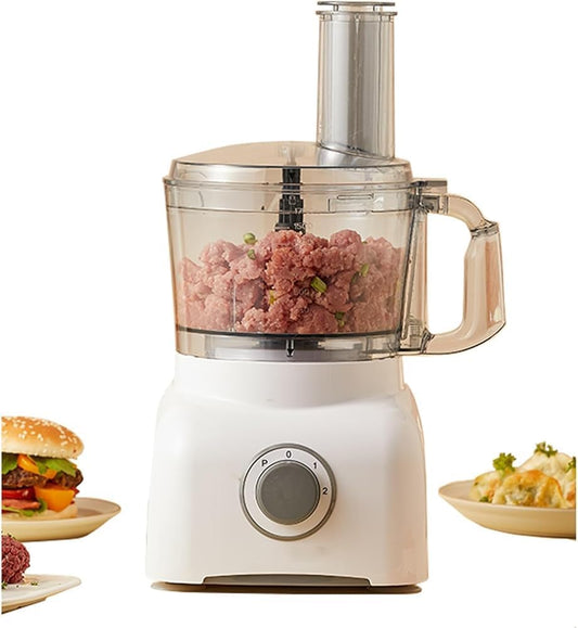 Electric Veggie Chopper Mini Food Processor - Multifunctional Meat Mixer for Slicing & Shredding - 110V-240V - Household Kitchen Appliance