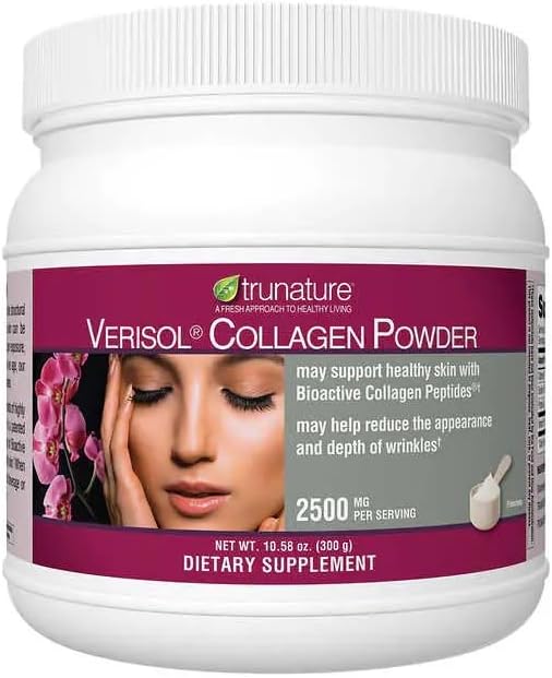 Generic Tru-Nature Verisol Collagen Powder 2,500 mg., 10.58 Ounces Bundle - Vitamins, Herbals & Dietary Supplements Go to Dietary Supplements for Healthy Skin
