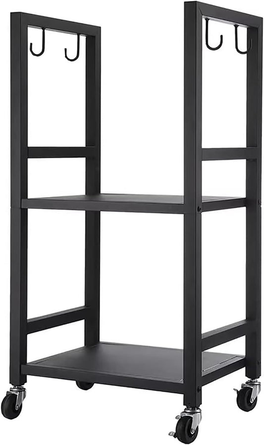 Wrought Iron Firewood Storage Carrier, Decorative Wood Stove Stacker for Fireplace, Fire Pit, Indoor or Outdoor Use Decorative Wood Holder(Color5)