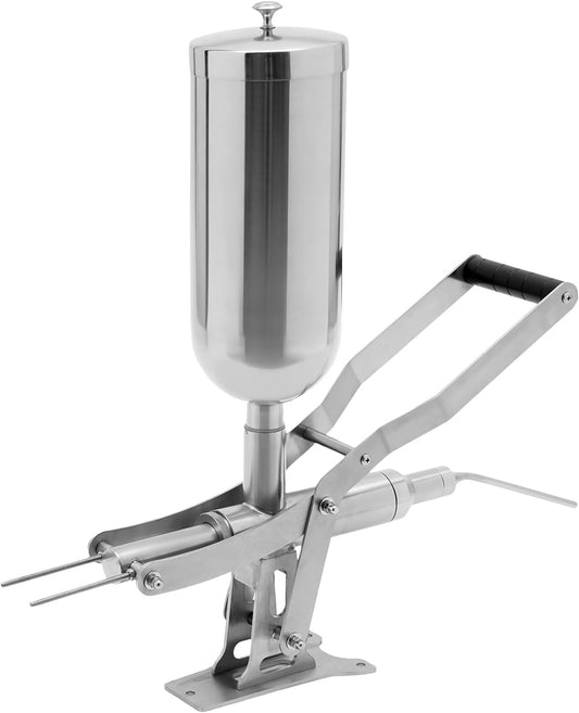 Churro Maker, Manual Spanish Latin Fruit Donut Filling Machine, Stainless Steel Donuts Filler, Stainless Steel Chocolate Jam Filling Machine for Commerial or Home