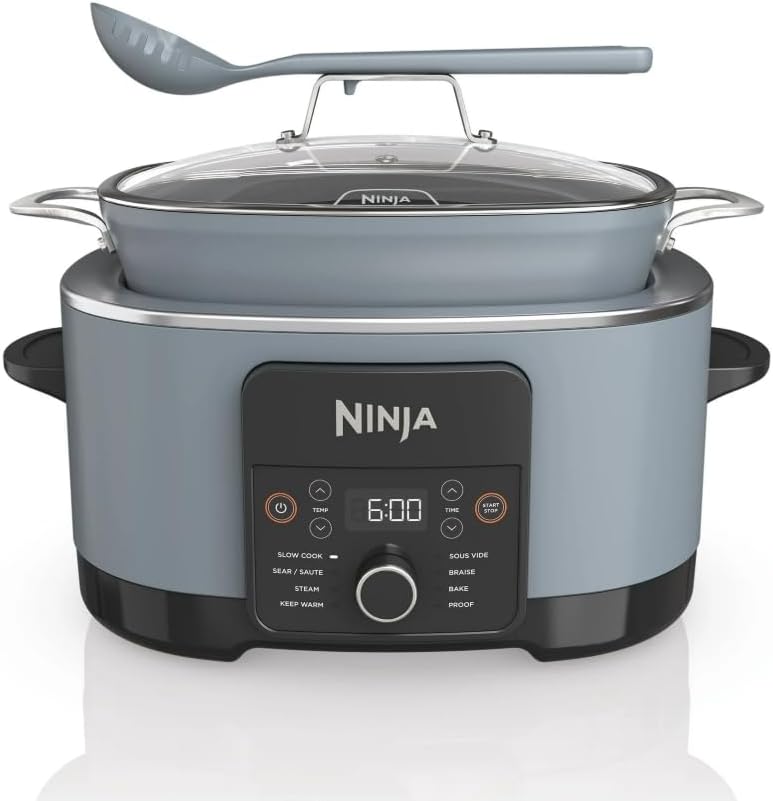 NINJA Foodi PossibleCooker PRO, 8.5 Qt Multicooker, 8-in-1 Functions, Digital Control Panel, Seasalt gray Color