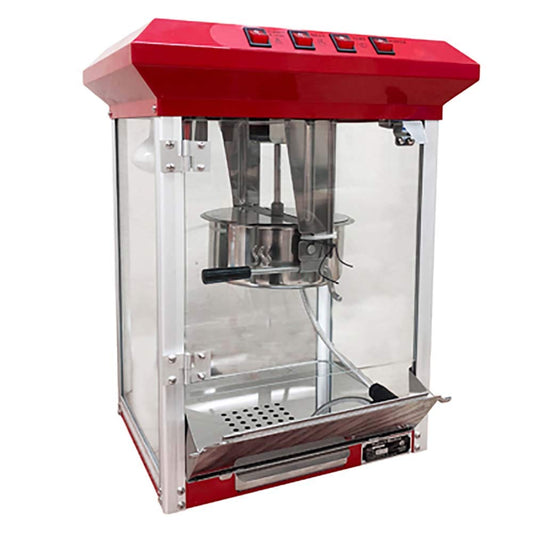 Adcraft PCM-8 23" Popcorn Machine with Stainless Steel Kettle, 120v