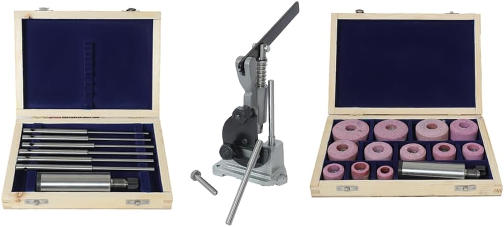 Sioux (11/16") 12 Pcs Valve Seat Grinder Stones & 6 Pcs Pilots with Stone Dresser Stand