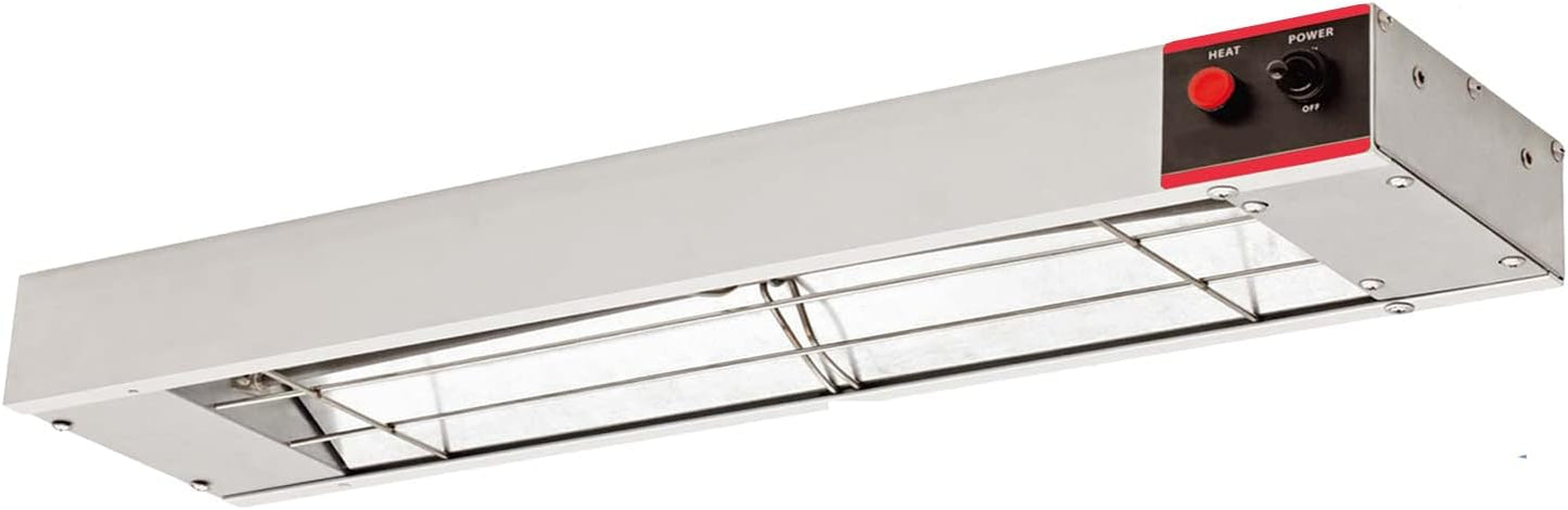 KOUWO 36 Inch Food Heat Lamp Commercial Food Warmer Overhead Strip Warmer 850 Watts with Chain and Us Plug,110v (36")