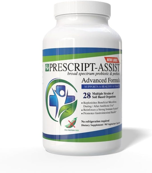 Prebiotics & Probiotics for Digestive & Immune Health with No Pea Protein for Quick Absorption - Advanced Plant-Based, Vegan, Support Muscle Recovery & Gut Health, 90 Capsules