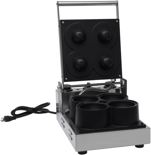 Commercial Waffle Dog Maker Machine,Non-Stick Waffle Stick Maker,Electric Corn Dog Maker Stainless Steel Waffle Baker Machine