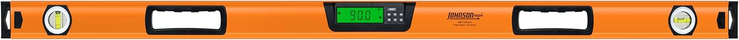 Johnson Level & Tool 1760-4800 Digital Box Level, 48", Orange, 1 Level
