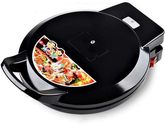 Multifunctional Electric Baking pan Automatic Power Off for Double-Sided Frying and Baking Non-Stick pan Used for Grilling Pancakes Roast Beef Fried Eggs etc Black