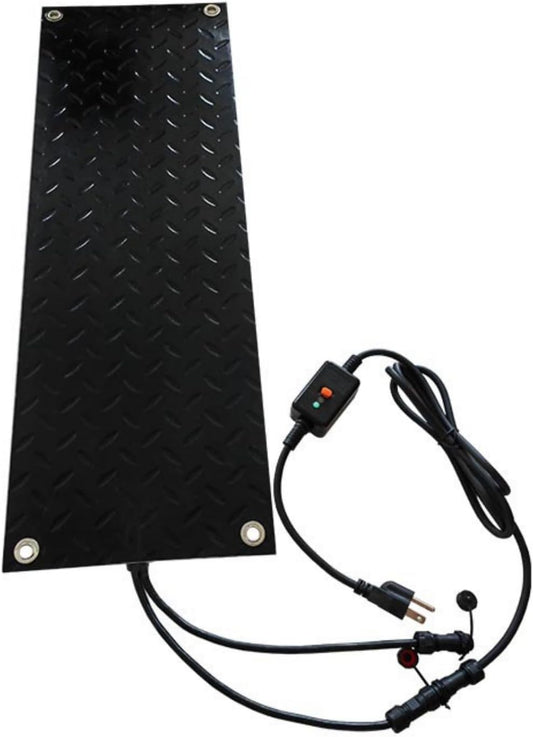 Heated Outdoor Mats, 1 Piece Snow and Ice Melting Mats, No-Slip Rubber Snow Heating Mat, Snow Melting Walkway Mat for Steps, Decks Snow Removal