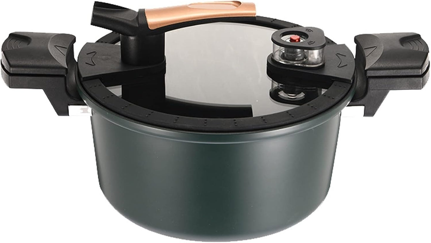 Micro Pressure Cooker Explosion-proof Non-stick Cooker Stew Pot Soup Pot Household Kitchen Appliances 26cm Compatible with Gas & Induction Cooker