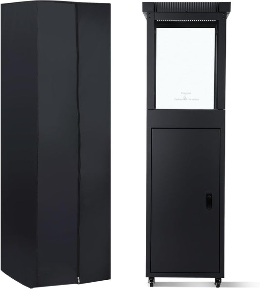 Propane Patio Heater 37. 34" 41,000btu Standing Commercial Outdoor Gas Patio Heater with Lockable Wheels & Cover Smokeless 360° Flame for Commercial Residencial Outdoor