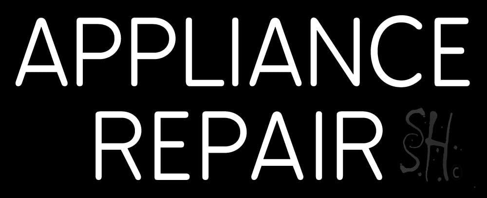 Appliance Repair Neon Sign 13" Tall x 32" Wide x 3" Deep