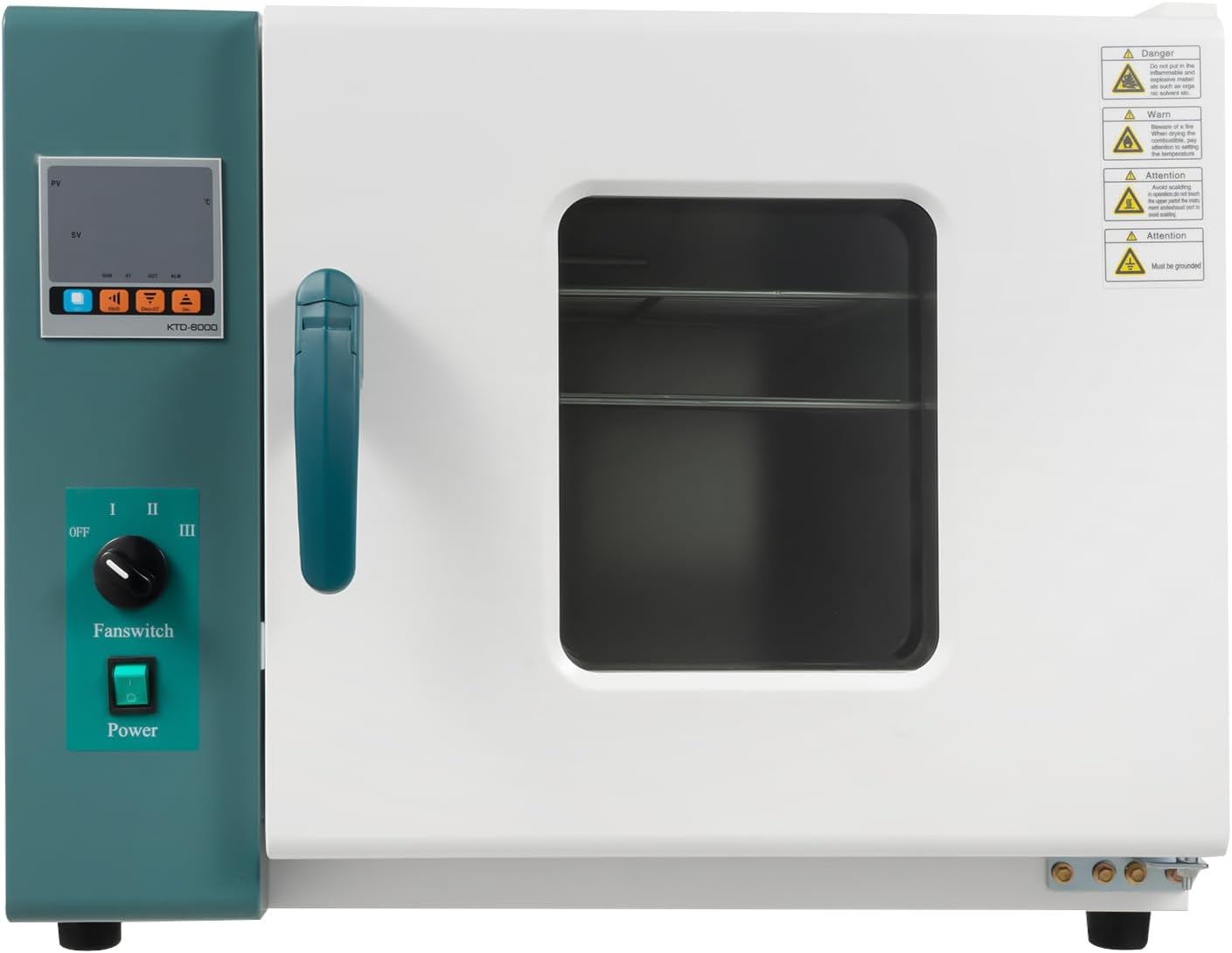 Knwigoe1000W Lab Convection Oven 45L/12Gal Horizontal Electric Industrial Digital Forced Air Oven Blast Drying Ovens with IntelligentTemperature Controller for Industrial Schools Research Institutes