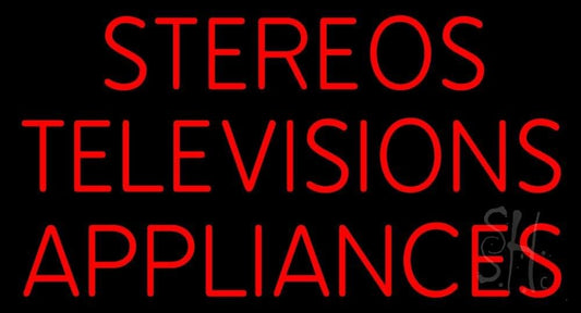 Stereos Televisions Appliances Neon Sign 20" Tall x 37" Wide x 3" Deep