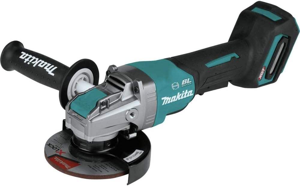 Makita GAG13Z 40V MAX XGT Brushless Lithium-Ion 5 in. Cordless X-LOCK Paddle Switch Angle Grinder (Tool Only)