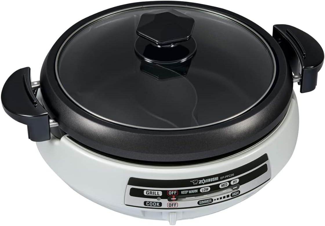 Zojirushi EP-PFC20HA, Gourmet d\u2019Expert® Electric Skillet for Yin Yang Hot Pot