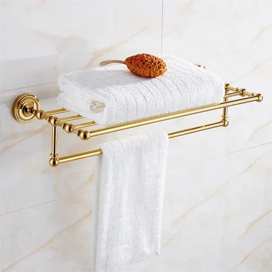 Gold Bathroom Accessories Bath Brass Bathroom Soap Dish Set Toilet Life Bathroom Rack Paper Holder Bathroom Appliance,9603G