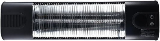 Energy Efficient, Wall-Mounted Electric Infrared Heater With Remote 24H Timer, Radiant Heating For Indoor\/Outdoor Use In Bedrooms, Garages, Porches