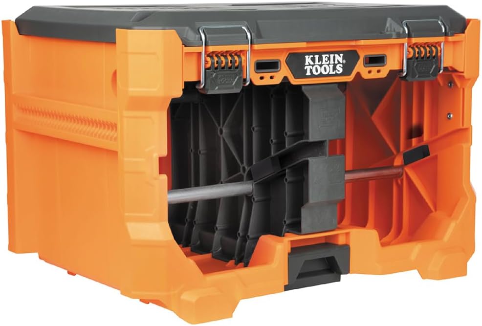 Klein Tools 54825MB MODbox Wire Spool Dispenser, Conduit and Wire Puller, Holds (4) 500-Foot Spools, 120-Pound Capacity, Compatible with MODbox Components