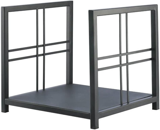 Log Store Firewood Rack Indoor Metal Fireplace Wood Storage Holder Wood Rack for Firewood Indoor Outdoor Fireplace Tools Black,