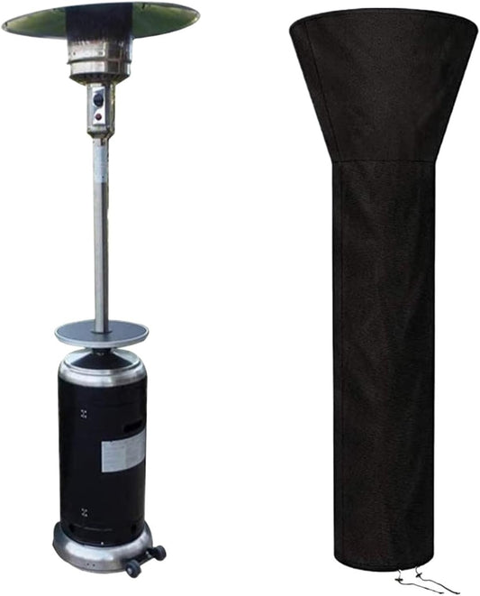 Patio Heater Cover Patio Radiator Heater Protection Waterproof Windproof Dustproof Pyramid Vertical Outside Universal Multi-Purpose Cover(221x85x48cm)