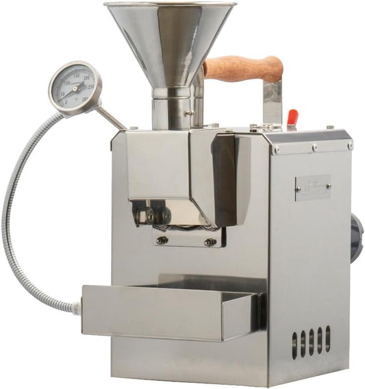kaldi motorized gas coffee roaster - 200g capacity, gas burner required (Full Package)