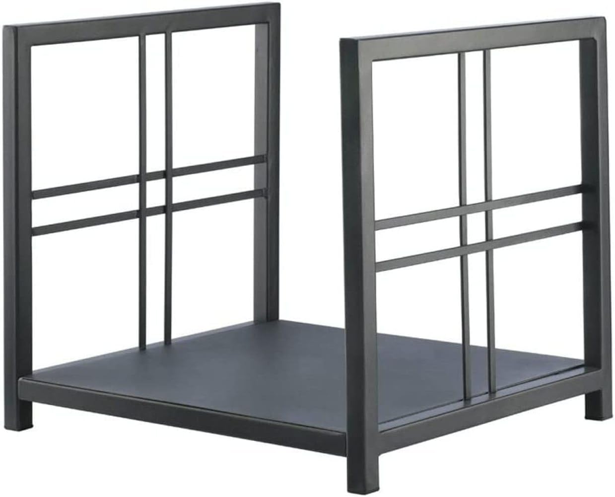 Firewood Rack for Indoor Outdoor Metal Log Store Fireplace Wood Storage Holder Black Wood Rack Organizer for Firewood