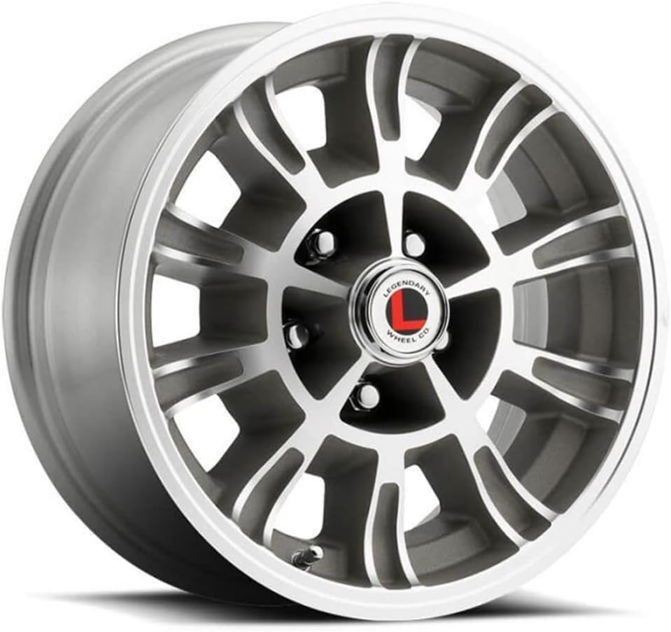 Legendary Wheels GT6-15 x 7 in. - 5 x 4.5-4.25 bs - Clear Coat/Machined