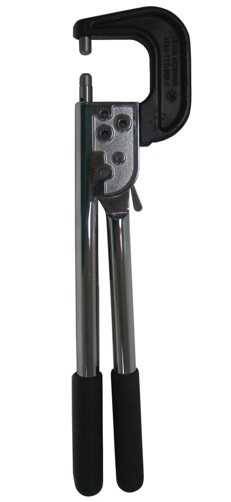 Hand Rivet Squeezer for Solid & Tubular Rivets, 2" Reach, & 2" Gap. Will Set Rivets up to 1-3/4" in Length, Also Includes 2 Flush Squeezer Dies. Free Shipping. See Below for Tool Capacities.