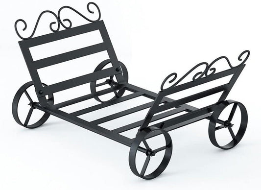 Outdoor Indoor Rewood Rack, Heavy Duty Metal Log Holder Stand For Wood Storage, Steel Rewood Holder