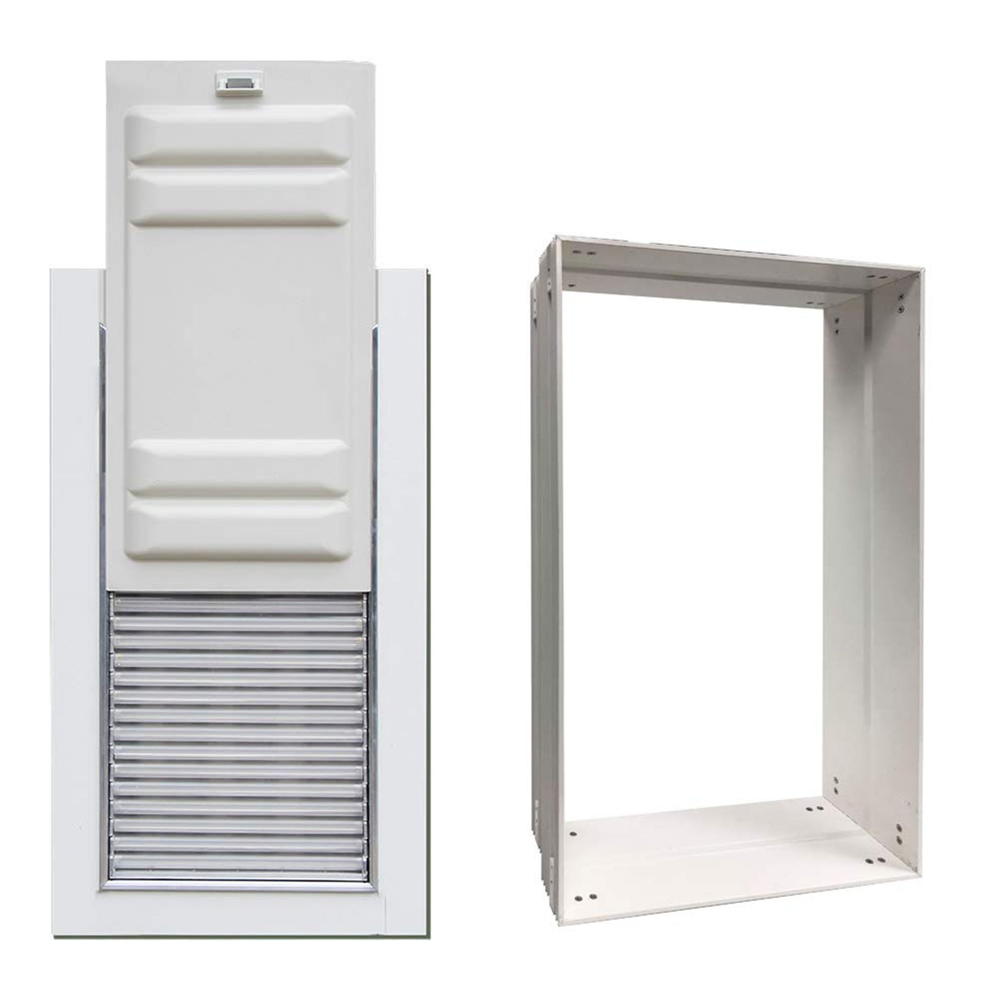 High Tech Pet® Armor Flex Airtight Extreme Weather Magnetic Closure Pet Door with Wall Tunnel Kit 6.38"L x 13.38"W
