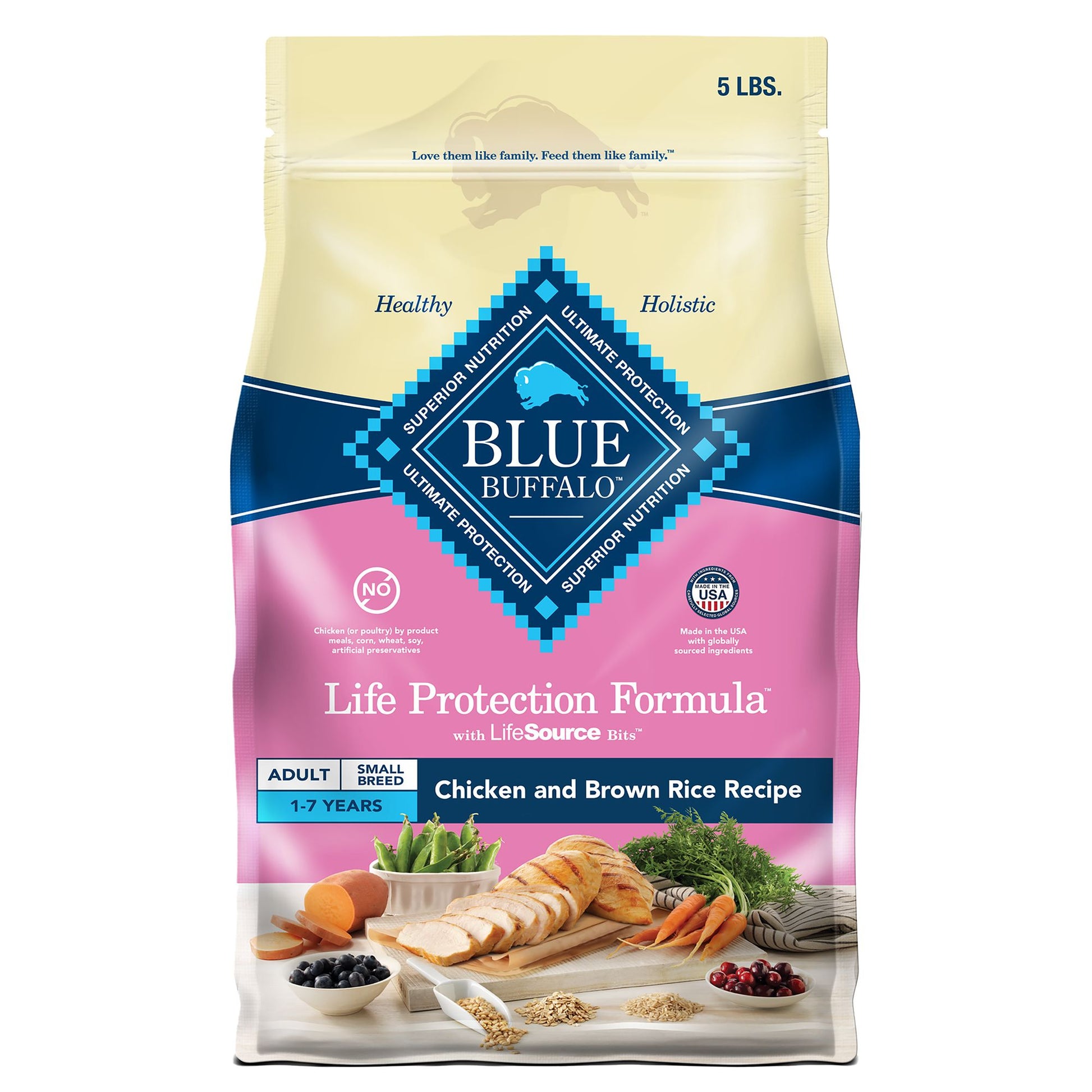 Blue Buffalo® Life Protection Formula&trade; Small Breed Adult Dry Dog Food - Chicken & Brown Rice 15 Lb