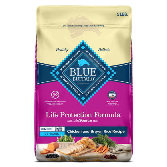 Blue Buffalo® Life Protection Formula&trade; Small Breed Senior 7+ Dry Dog Food - Chicken & Brown Ri 15 Lb
