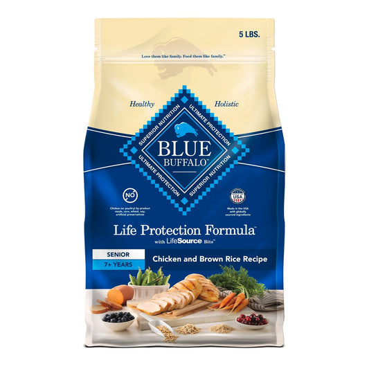 Blue Buffalo® Life Protection Formula&trade; Senior 7+ Dry Dog Food - Chicken & Brown Rice 34 Lb