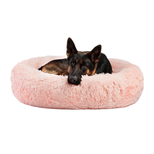 Best Friends by Sheri The Original Calming Faux Shag Fur Donut Cuddler Cat & Dog Bed 30"L x 30"W