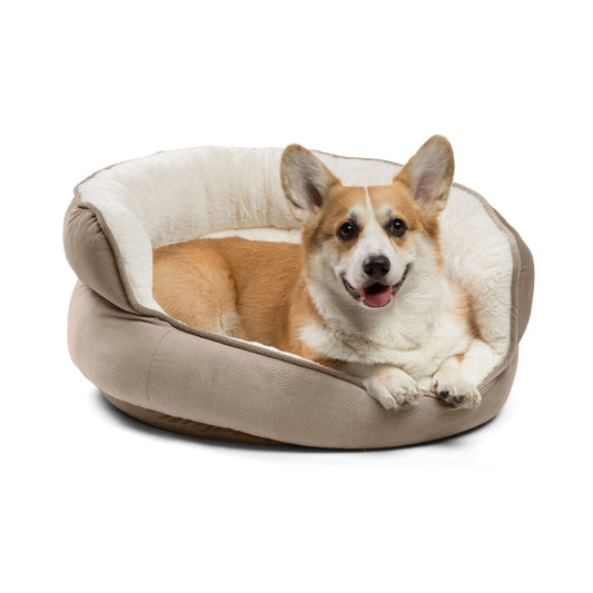 Best Friends By Sheri Throne Cuddler Bolster Cat & Dog Bed 26"L x 26"W x 11"H