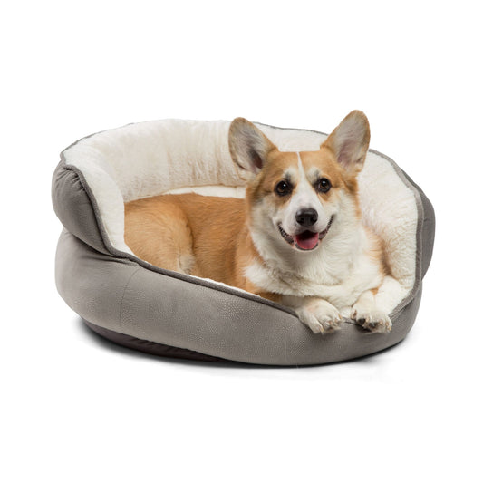 Best Friends By Sheri Throne Cuddler Bolster Cat & Dog Bed 21"L x 21"W x 11"H