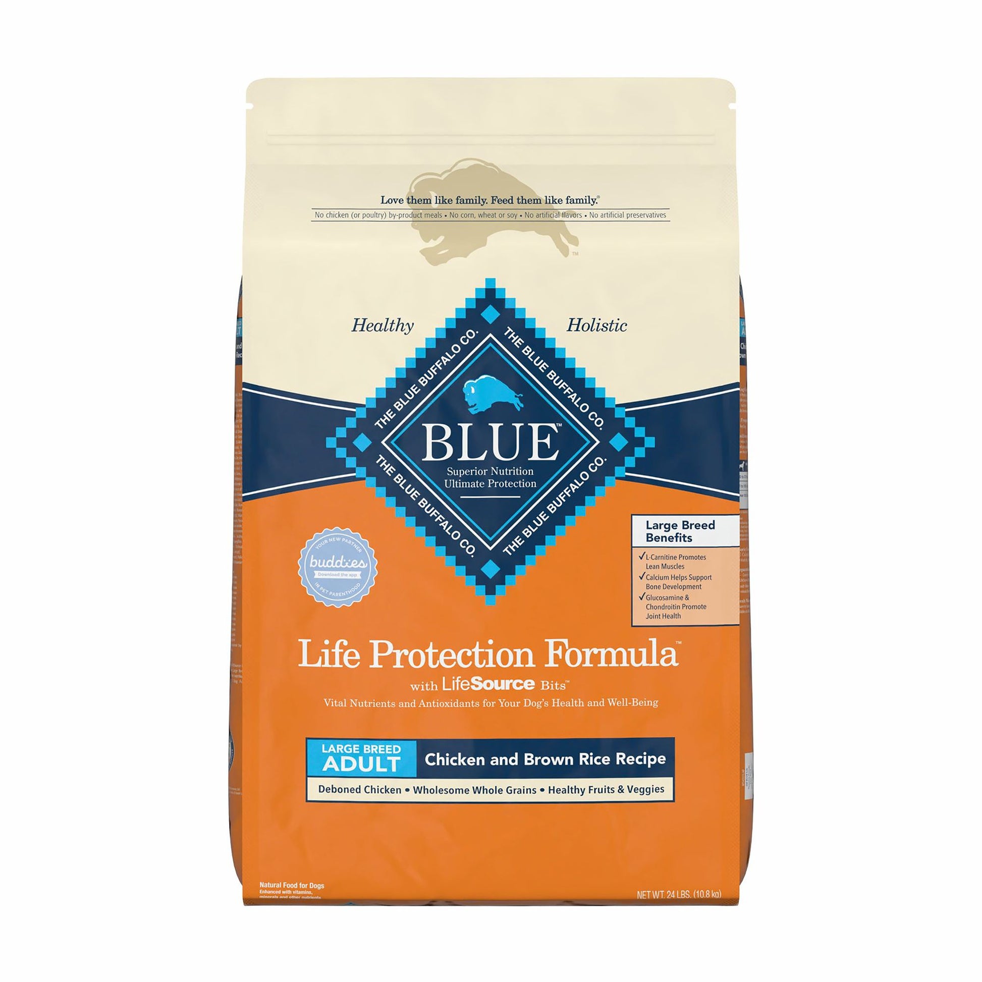 Blue Buffalo® Life Protection Formula&trade; Large Breed Adult Dry Dog Food - Chicken & Brown Rice 30 Lb