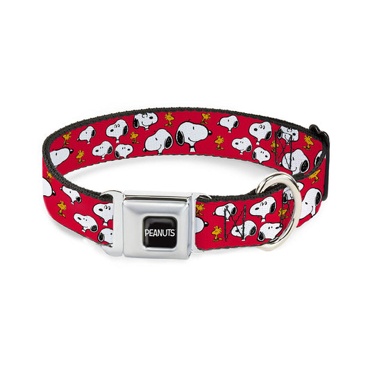Buckle-Down Peanuts Snoopy Seatbelt Dog Collar Large
